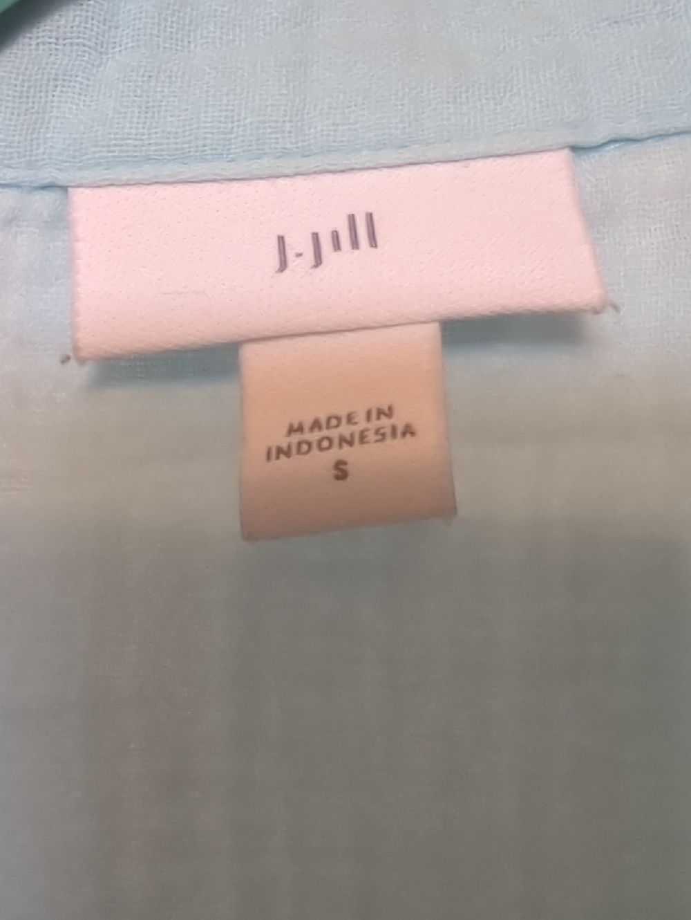 J Jill Aqua Gauze Buttondown Blouse Size Small - Picture 4 of 5